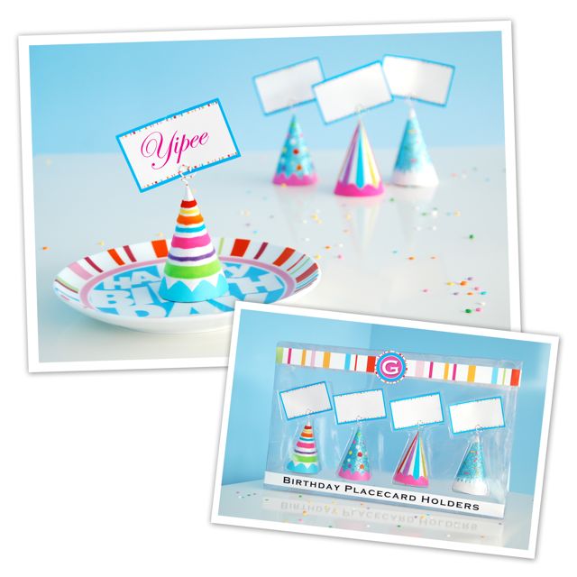 Place Card Holders: Birthday/General Party Hats